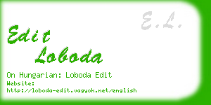 edit loboda business card